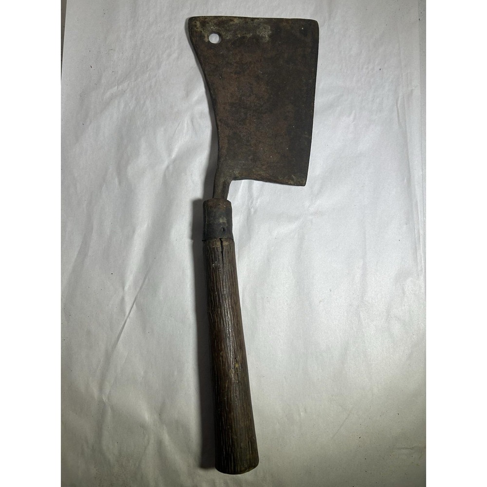 Vintage Hog Splitter Meat Cleaver Beef Butcher Market Knife Collectible 18" Long